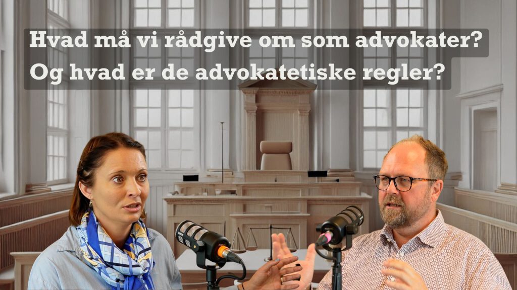 Christina og Jesper taler om juridisk rådgivning