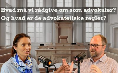 Christina og Jesper taler om juridisk rådgivning